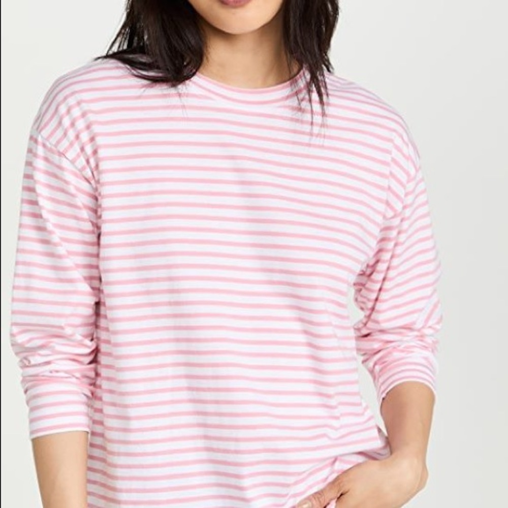 AYR The French Fry tee in pink stripe!